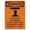Signmission OSHA WARNING Sign, To Prevent Entrapment W/ Symbol, 10in X 7in Aluminum, 7" W, 10" L, Portrait OS-WS-A-710-V-13570 - alternate 1